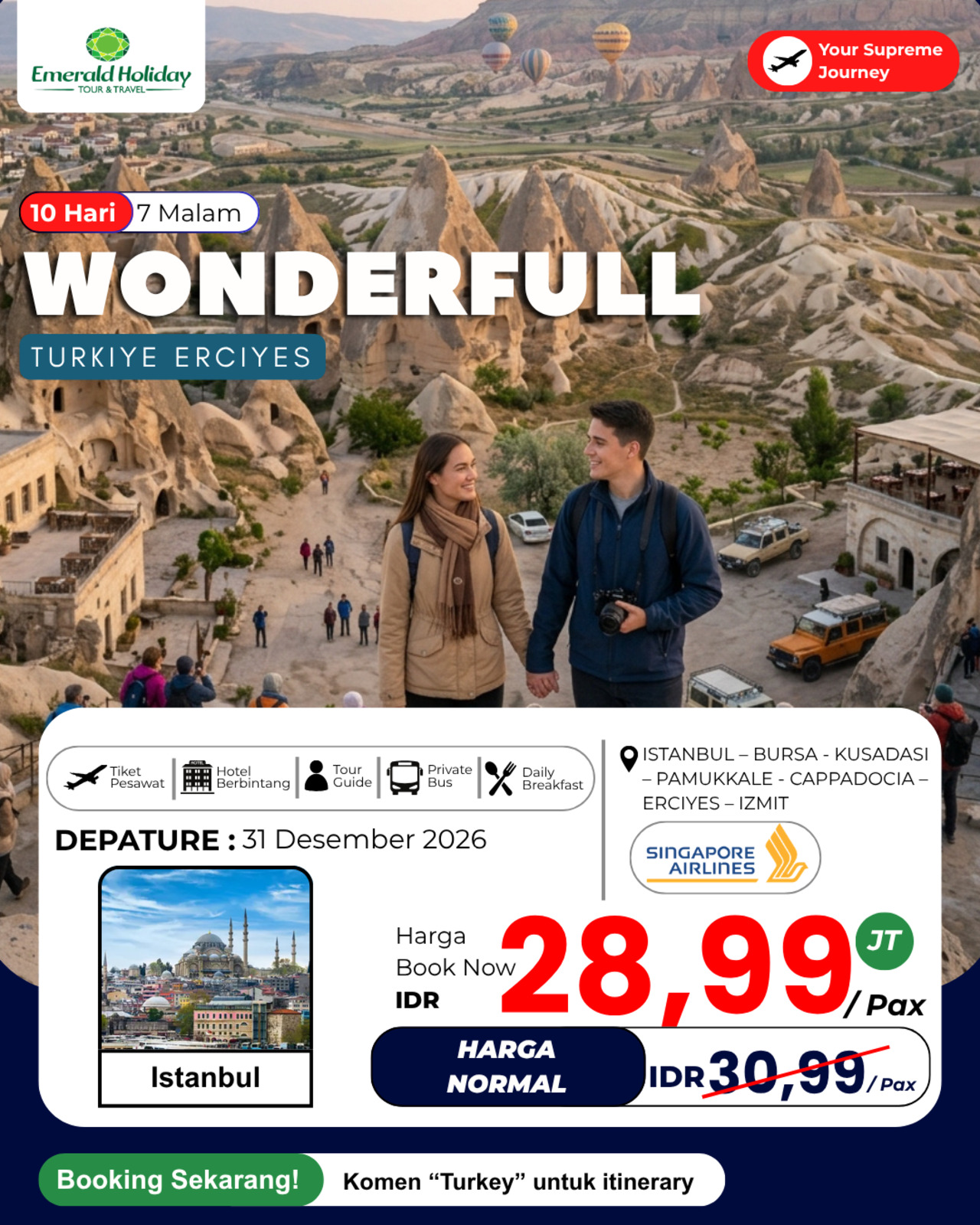 TURKIYE 10 HARI 07 MALAM 31 DES 26
